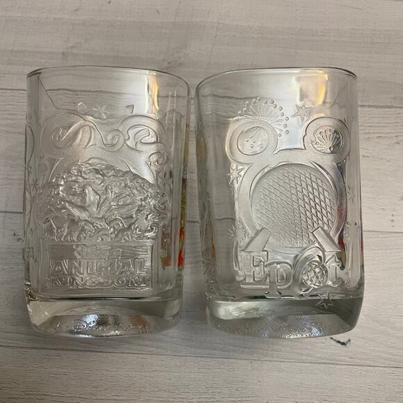 Walt Disney World Celebration McDonalds 2000 Mickey Mouse Glass Cups - Set of 2 - Picture 4 of 8